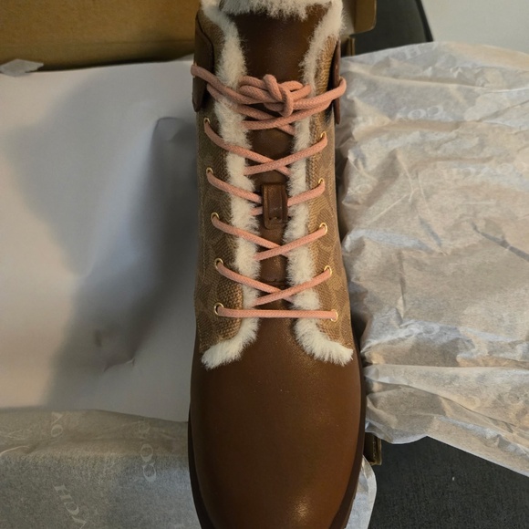 Coach Vintage Brown Booties NWT - Picture 2 of 8